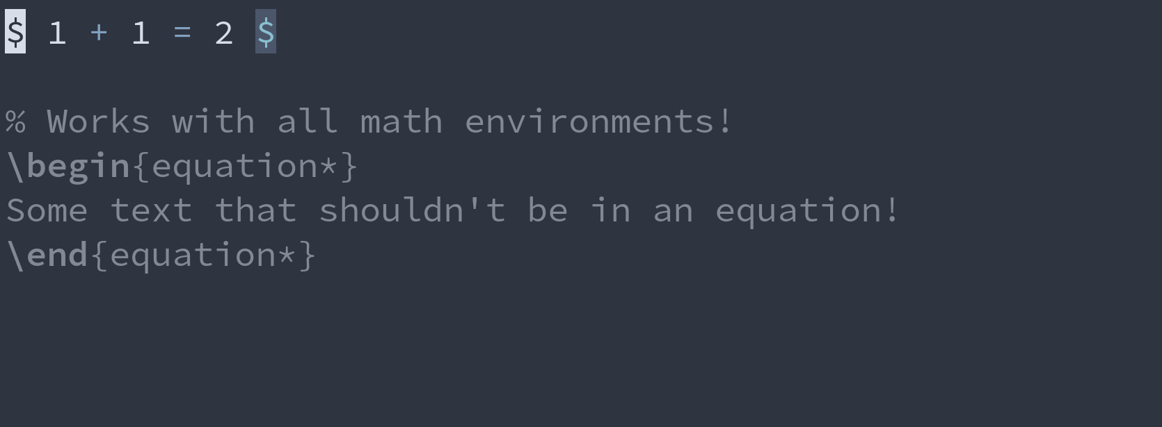 GIF: deleting surrounding math environments with ds$.